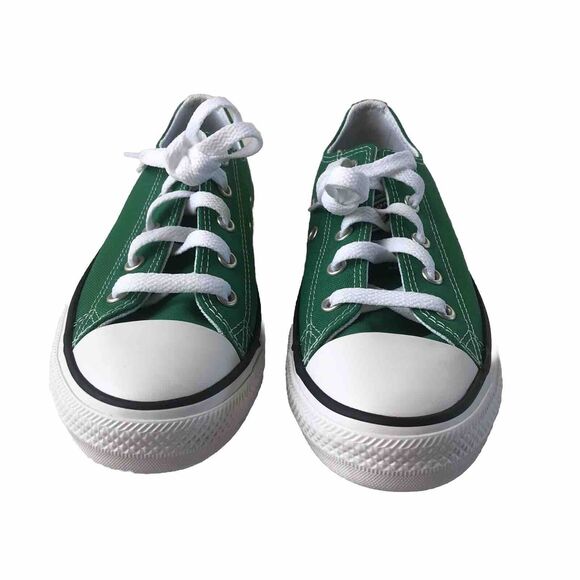 CONVERSE ALL STAR Amazon Green Canvas Low Top Sneakers Youth Size 2 - 20.5 CM - Picture 2 of 9